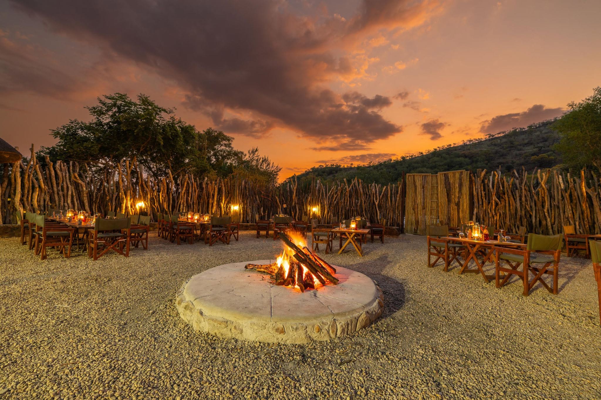 Safari lodge in the bush